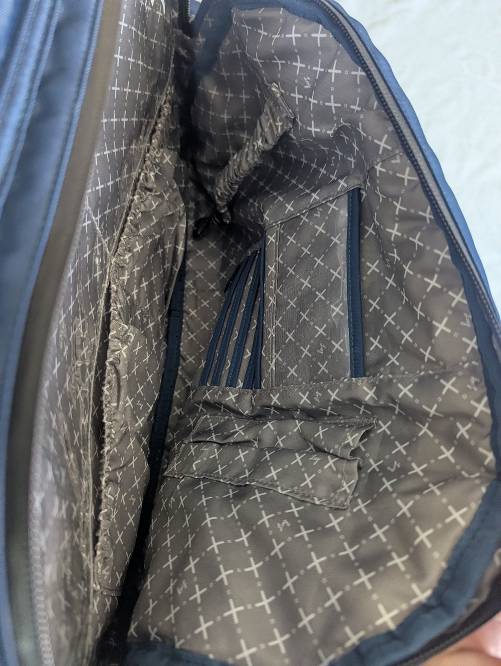 Lug Steamboat 3-in-1 Weekender Bag In Navy Blue - Picture 6 of 15